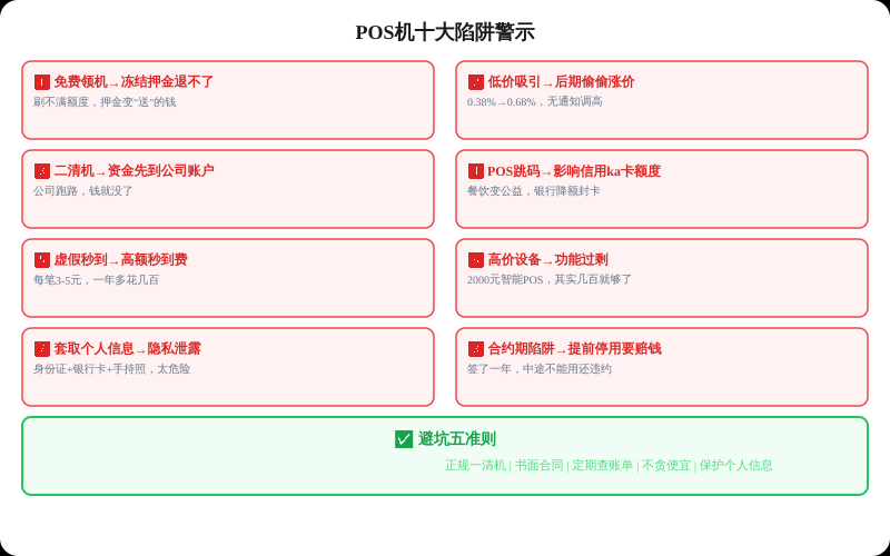 POS机办理避坑指南：10个常见骗局曝光